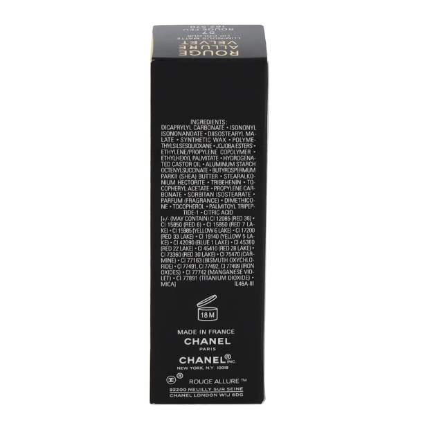 CHANEL Rouge Allure Velvet Luminous Matte Lip Colour 0.12 oz - 57, Rouge Feu