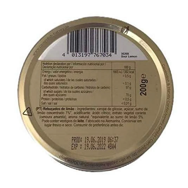 Cavendish & Harvey Pink Grapefruit Drops Made In Germany 200 g