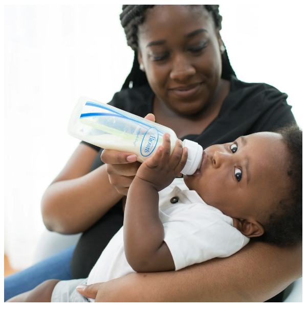 Dr. Brown's Natural Flow Anti-colic Nipple, Narrow Baby Bottle Nipple, 6m+ Medium-Fast Flow, Level 3, 100% Silicone