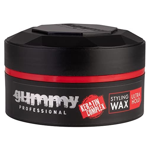 Gummy Professional Keratin Complex Styling Wax - Ultra Hold (Pack of 3)