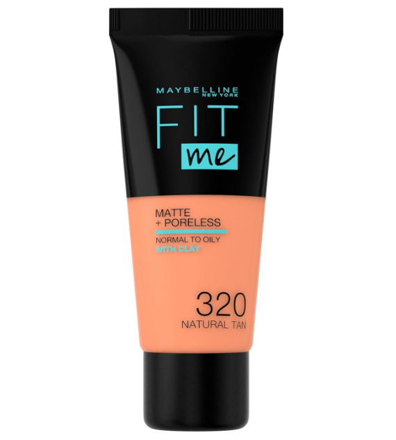 MAYBELLINE New York Fit Me Matte + Poreless Normal to Oily With Clay - 320, Natural Tan 30 ml