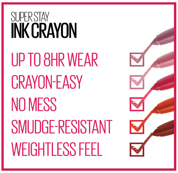 MAYBELLINE New York SuperStay Ink Crayon Matte Lipstick - Stay Exceptional (Purple Beige)