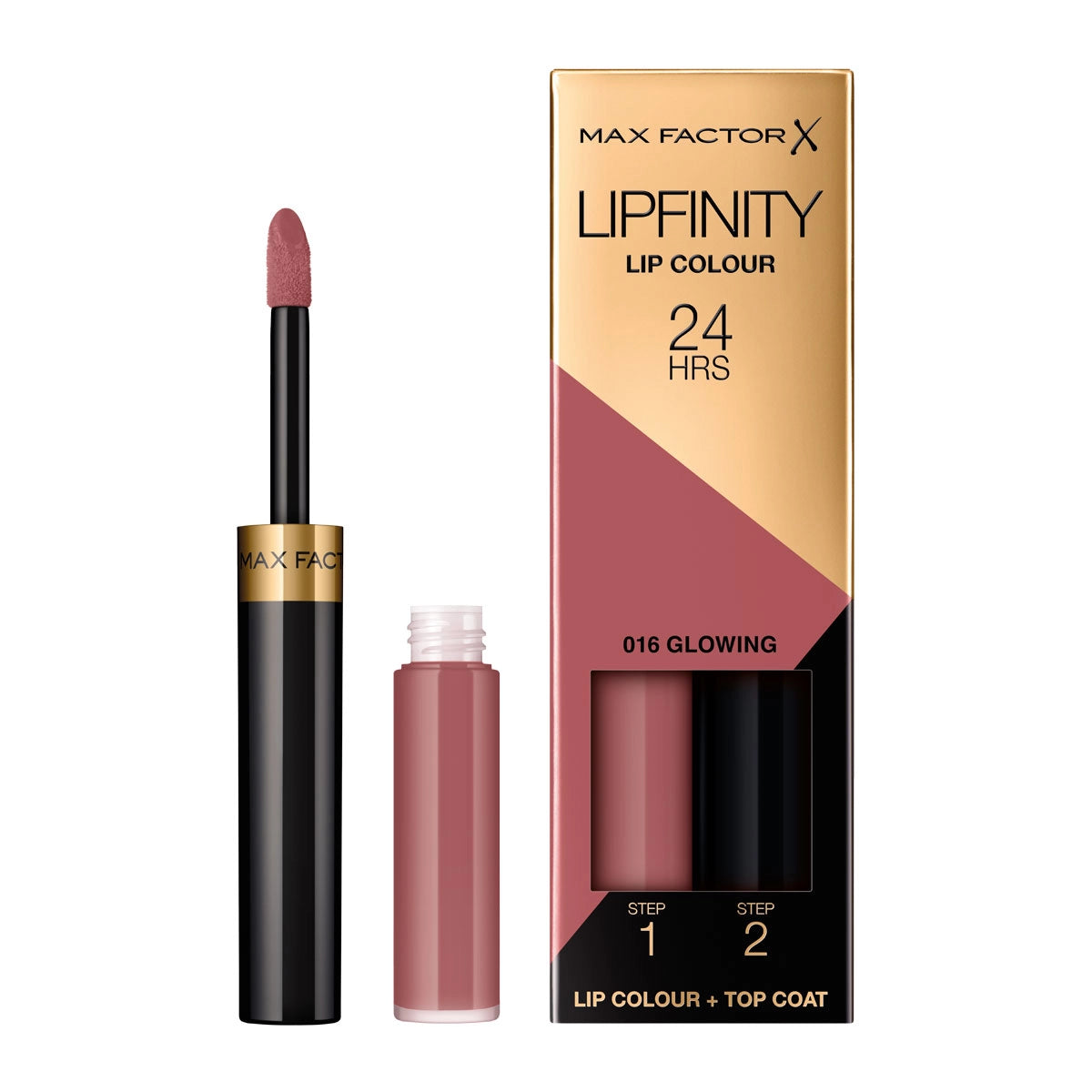 Max Factor X Lipfinity Lip Color 24H 2-Step Lipstick - 016, Glowing