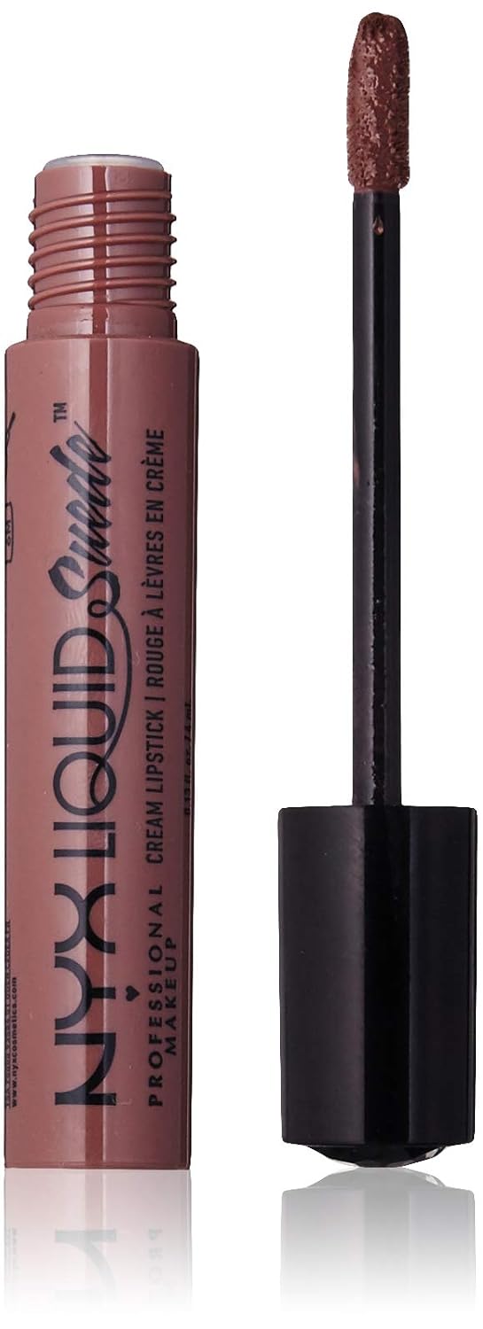 NYX Professional Makeup Liquid Suede Cream Lipstick - Brooklyn Thorn (Deep Brown With Purple Undertones)