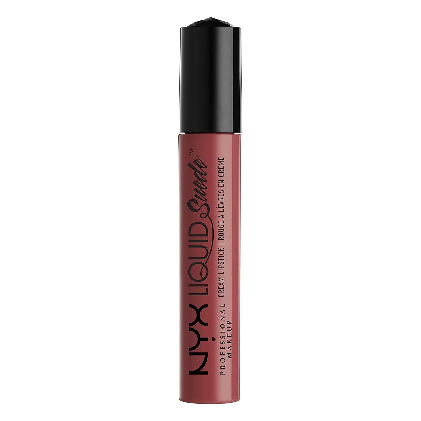 NYX Professional Makeup Liquid Suede Cream Lipstick - Soft-Spoken (Pink With Light Gold Iridescence)