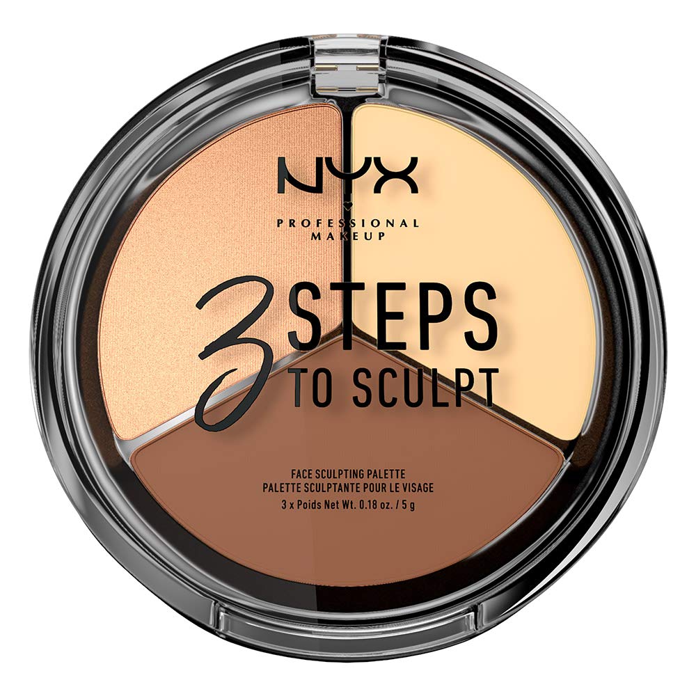 NYX Professional Makeup 3 Steps To Sculpt Face Sculpting Palette - Light