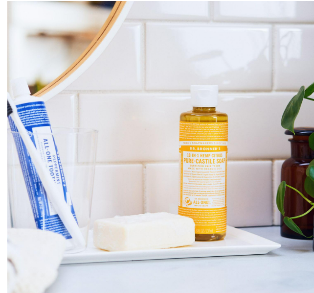 Dr. Bronner's 18-in-1 Hemp Citrus Pure-Castile Soap 8oz