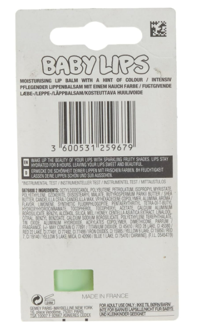 MAYBELLINE New York Baby Lips Moisturizing Lip Balm 0.15oz - Melon Mania