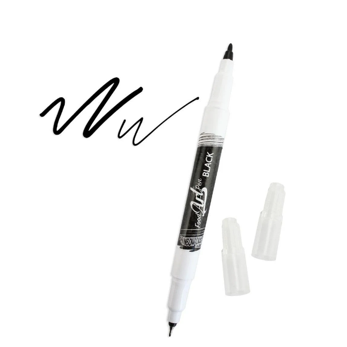 Rainbow Dust Cake Craft Pen (Edible Marker For Cake) - Jet Black