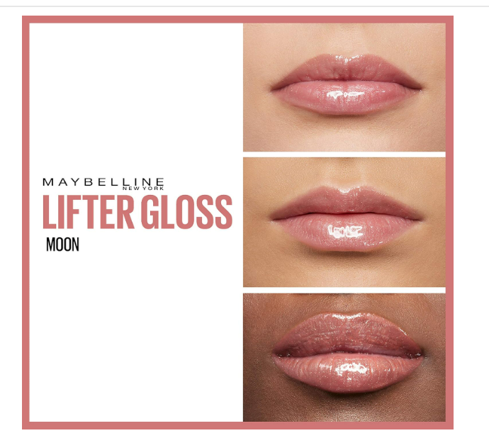 Maybelline New York Lifter Gloss With Hyaluronic Acid, 03 Moon