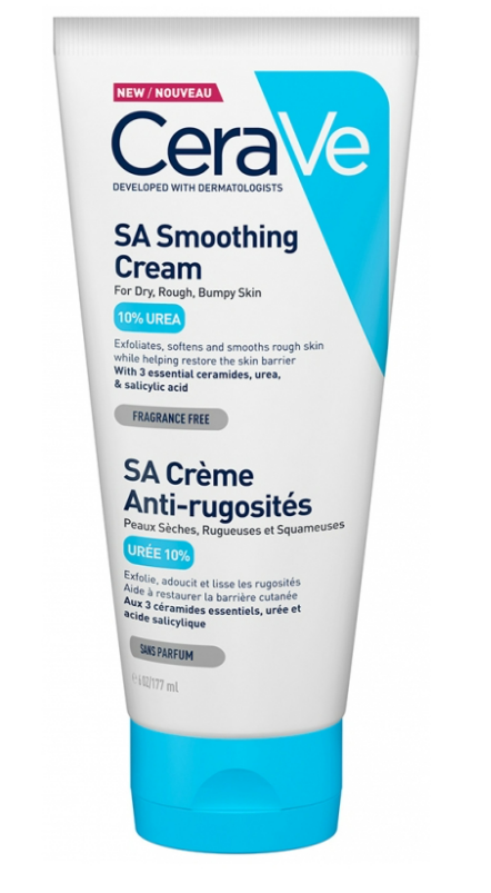 CeraVe SA Smoothing Cream 177ml/6oz | Body Moisturiser for Smoother Skin in Just 3 Days