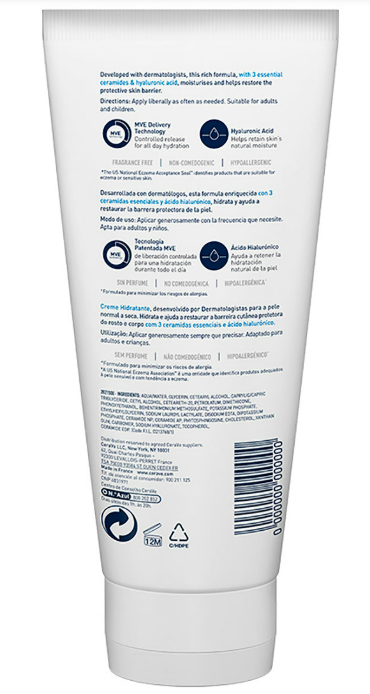 CeraVe Cerave crema hidratante |50ml| hidrante diario para rostro y cuerpo para piel seca