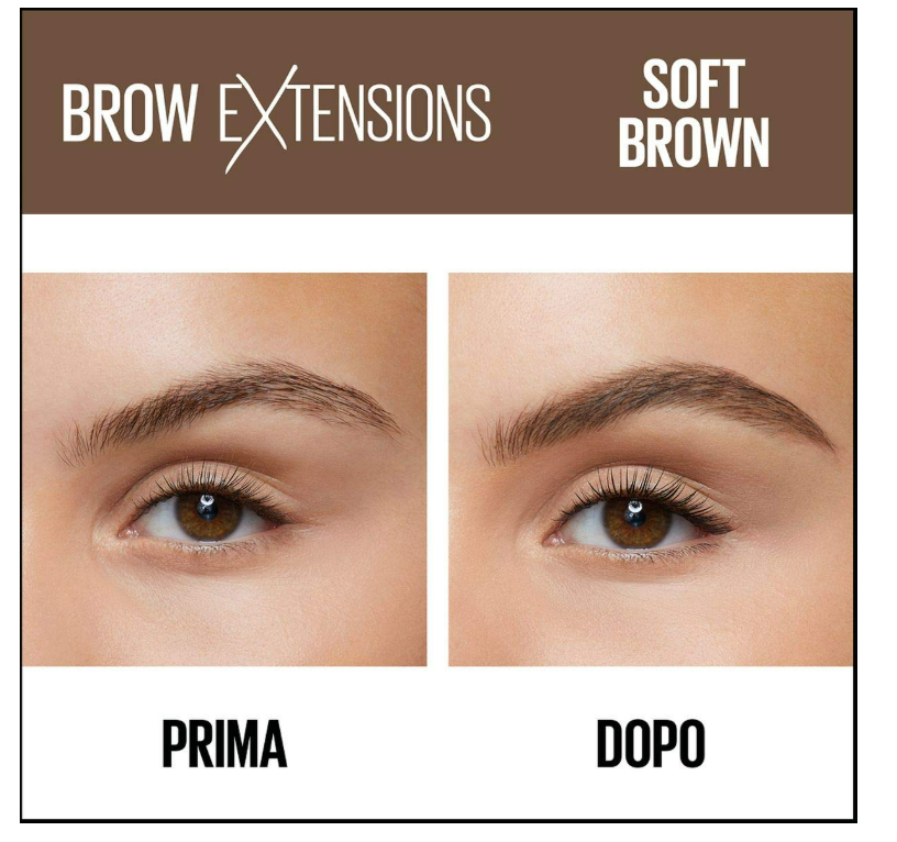 Maybelline New York Brow Extensions Eyebrow Pomade Crayon Defining Eyebrow, 02 Soft Brown