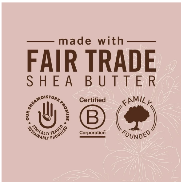 SheaMoisture Coconut & Hibiscus Curling Gel Souffle W/ Agave Nectar & Flax Seed Oil For Thick, Curly Hair 12 oz