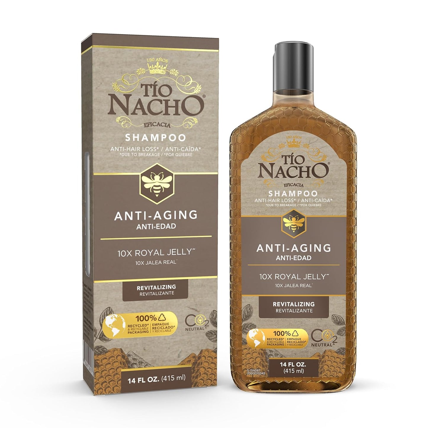 Tio Nacho Eficacia Anti-Hair Loss Shampoo with 10x Royal Jelly 415ml