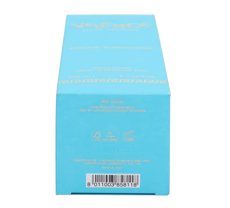 Versace Pour Femme Dylan Turquoise Perfume Bath & Shower Gel 6.7 fl oz