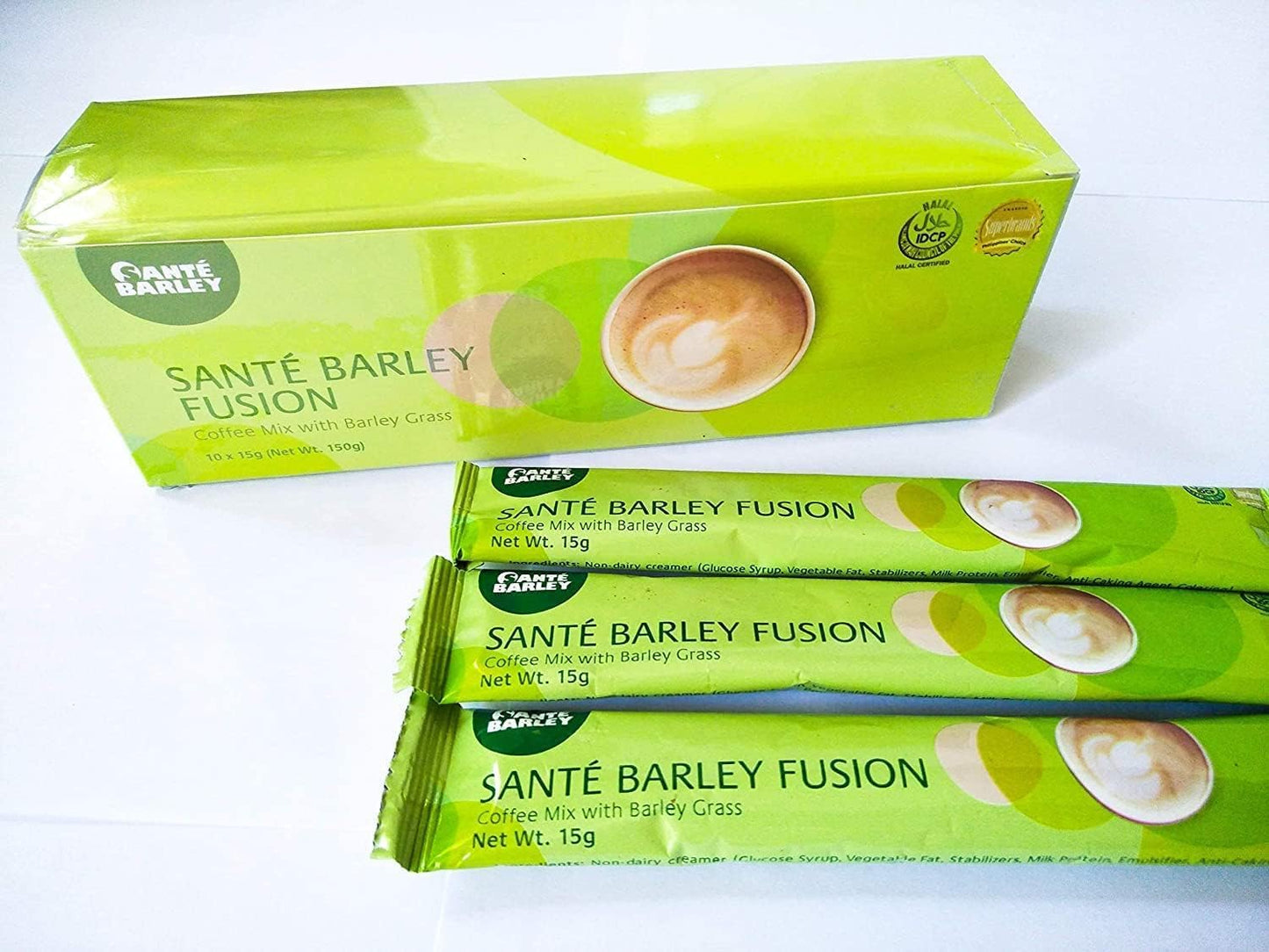 Sante Barley Fusion, Coffee Mix With Barley Grass (10 Sachets)