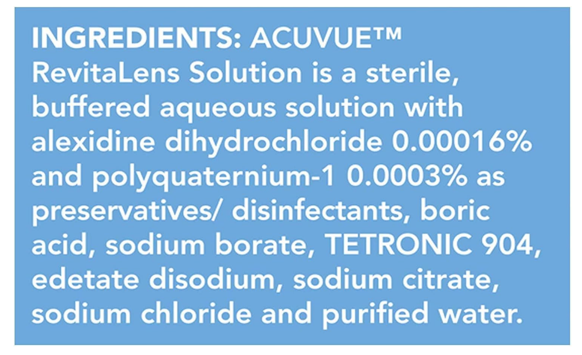 ACUVUE RevitaLens Multi-Purpose Disinfecting Solution, Exceptional Disinfection And All-Day Comfort (Pack of 2)