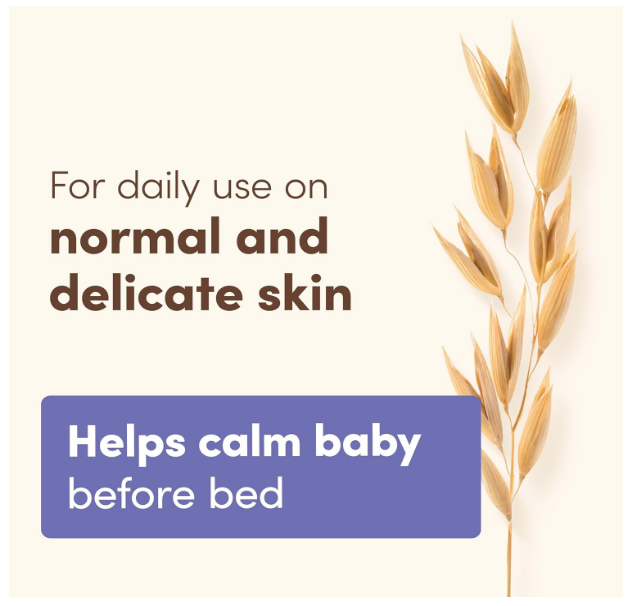 Aveeno Baby Calming Comfort Lotion Prebiotic Oat + Lavender Scent Moisturizing Lotion - Lavender & Vanilla Scented 18 fl oz