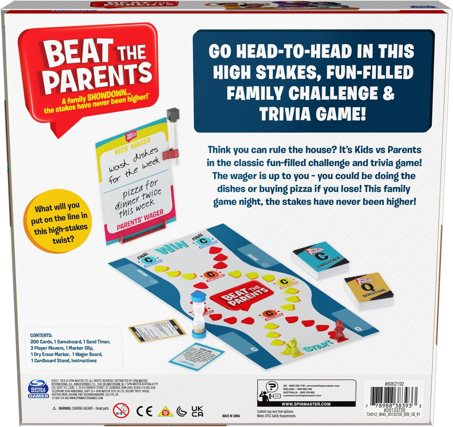 Beat The Parents Board Game For Families And Kids Aged Over 5