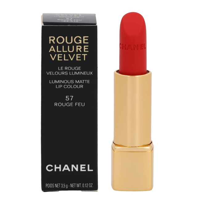 CHANEL Rouge Allure Velvet Luminous Matte Lip Colour 0.12 oz - 57, Rouge Feu