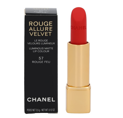 CHANEL Rouge Allure Velvet Luminous Matte Lip Colour 0.12 oz - 57, Rouge Feu