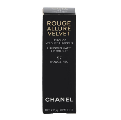CHANEL Rouge Allure Velvet Luminous Matte Lip Colour 0.12 oz - 57, Rouge Feu
