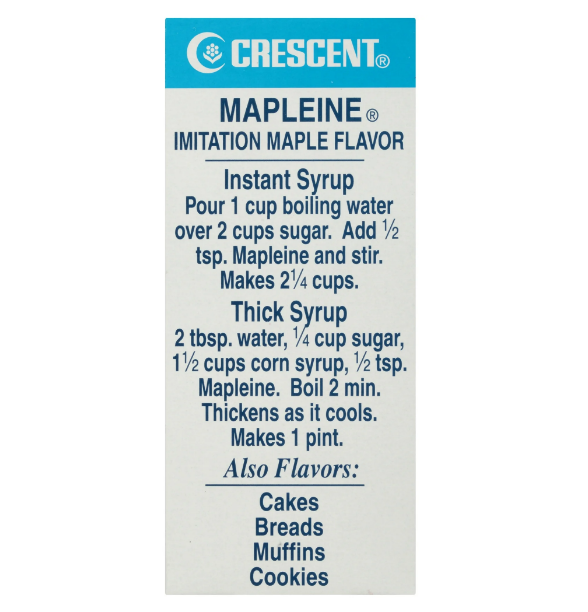 Crescent Mapleine Imitation Maple Flavor 2 fl oz - Maple Flavored Syrup