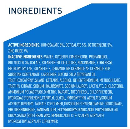 CeraVe AM Facial Moisturizing Lotion with SPF 50 for Normal/Oily Skin Type 3 fl oz