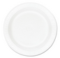 Dart Concorde Non-Laminated 9" Foam Plates - White (500 Pack)
