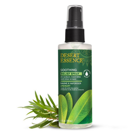 Desert Essence Soothing Relief Spray For Sunburn, Insect Bites, And Minor Scrapes 4 fl oz