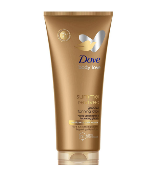 Dove Body Love Summer Revived Gradual Tanning Lotion Medium to Dark Results Body Lotion 200 ml