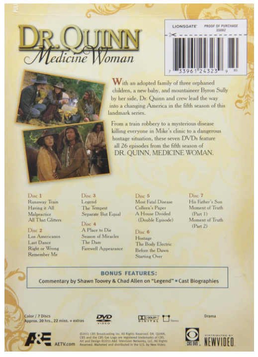 Dr. Quinn, Medicine Woman: The Complete Collection (Seasons 1-6) [DVD]