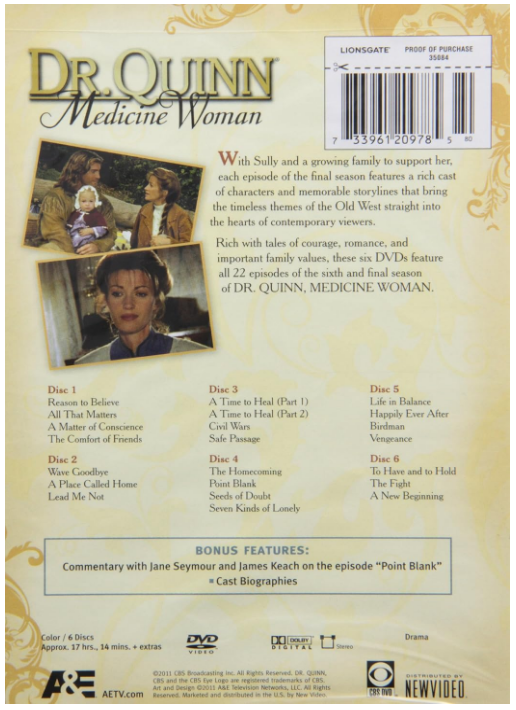Dr. Quinn, Medicine Woman: The Complete Collection (Seasons 1-6) [DVD]
