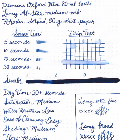 Foundation Pen Inks By Diamine Inks - Oxford Blue