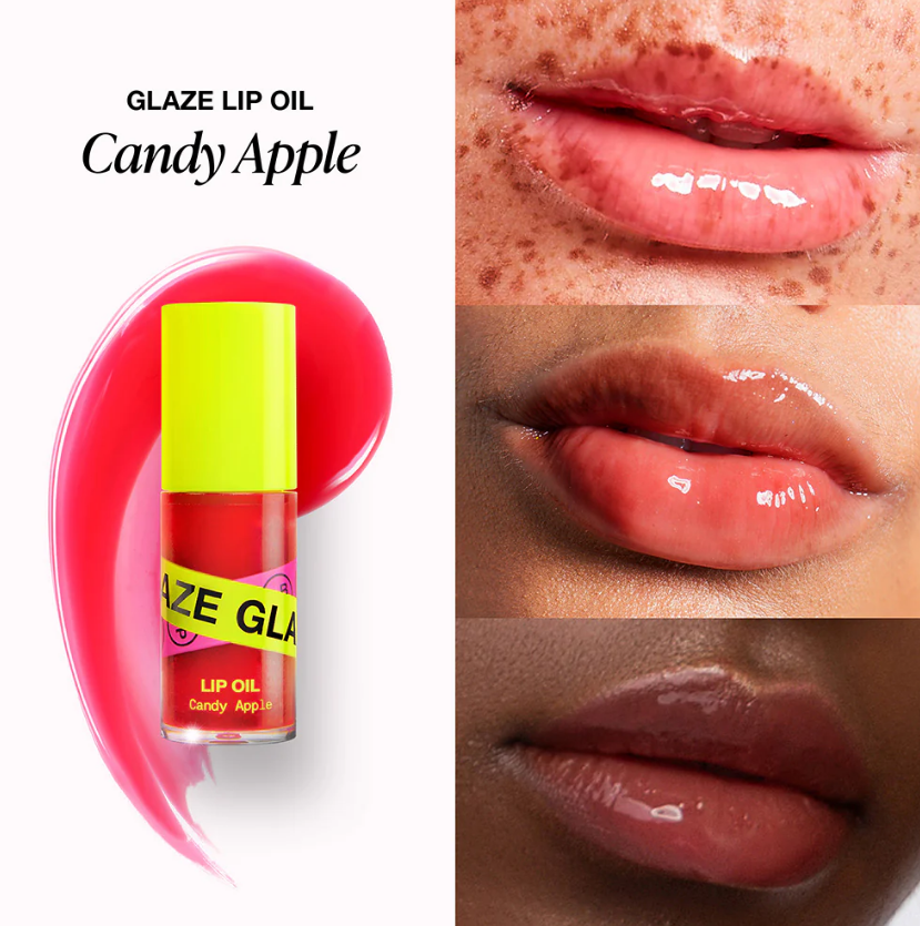 Glaze Lip Oil For Soft, Plump & Supple Lips 6ml - Candy Apple