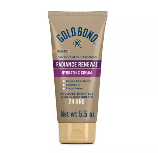 Gold Bond 7 Moisturizers + 3 Vitamins Radiance Renewal Hydrating Cream 5.5 oz