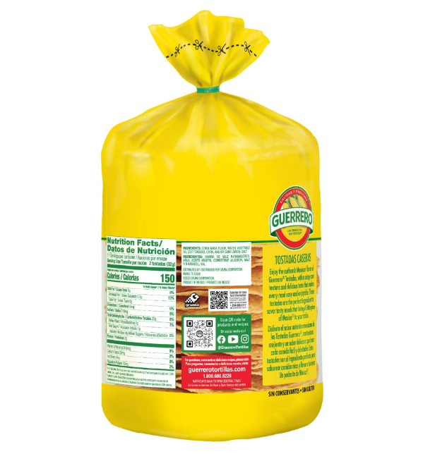 Guerrero Yellow Tostadas Caseras Amarillas 12.8 oz