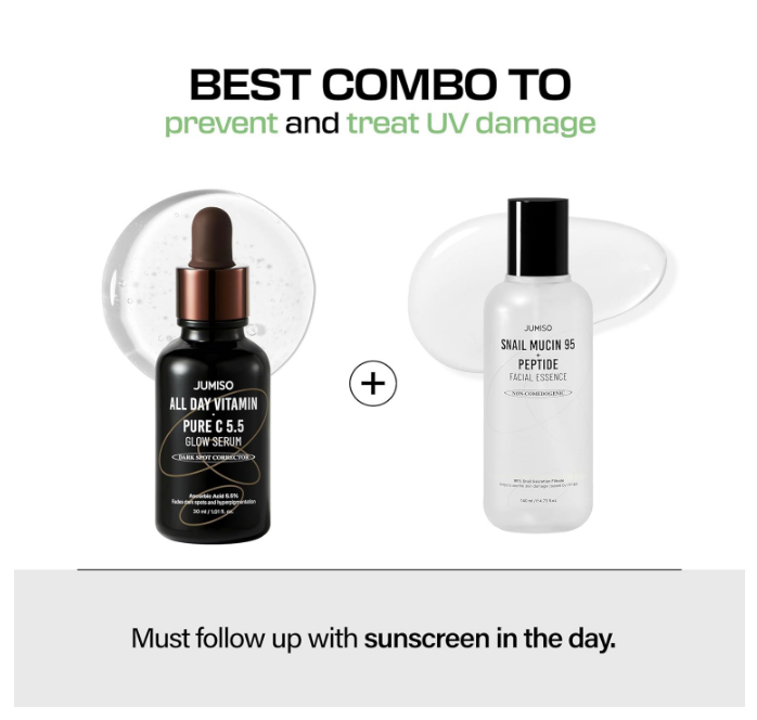 JUMISO All Day Vitamin Pure C 5.5 Glow Serum Dark Spot Corrector 1.01 fl oz