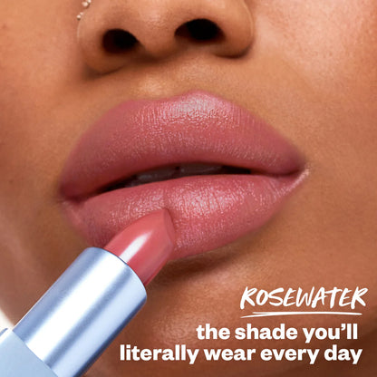Kosas Weightless Lip Color Nourishing Satin Lipstick - Rosewater (Cool Tone Sheer Pink)