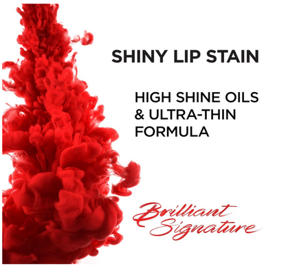 L’Oréal Paris Brilliant Signature Shiny Lipstick 0.21 fl oz - Be Fiery