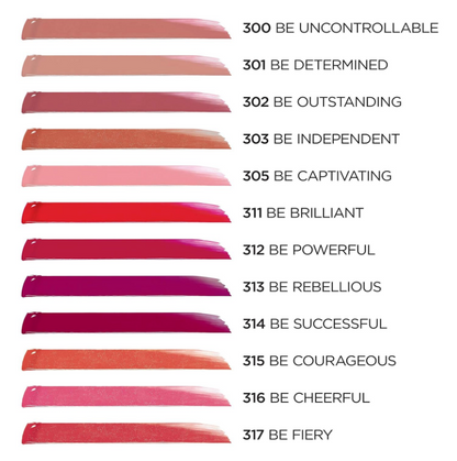 L’Oréal Paris Brilliant Signature Shiny Lipstick 0.21 fl oz - Be Fiery