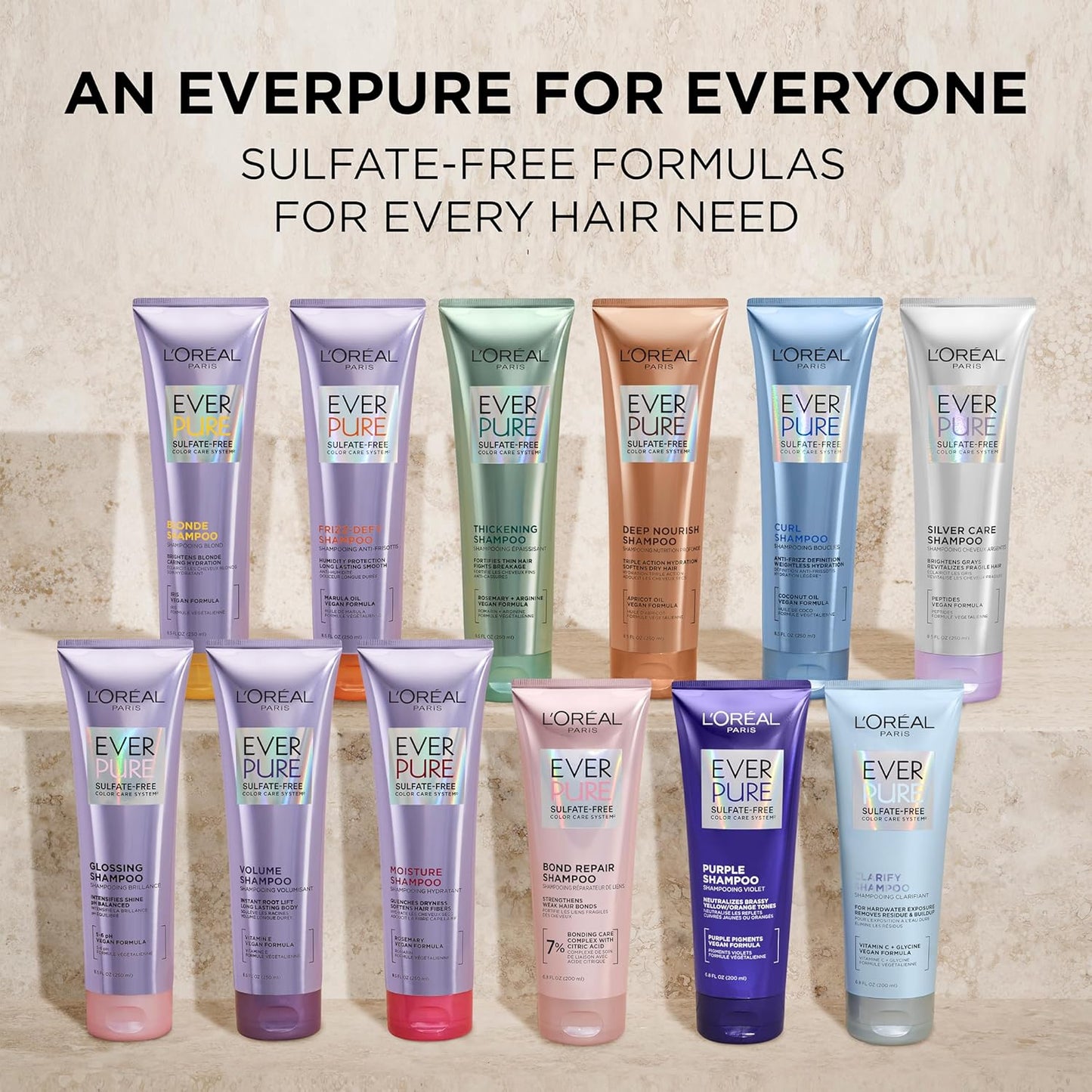 L’Oréal Paris Ever Pure Sulfate-free Color Care System Thickening Shampoo 250ml