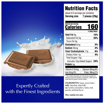 Lindt Classic Recipe Milk Chocolate Bar 4.4 oz - Milk
