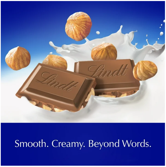Lindt Classic Recipe Milk Chocolate Bar With Gently Roasted Hazelnuts 4.4 oz - Hazelnut