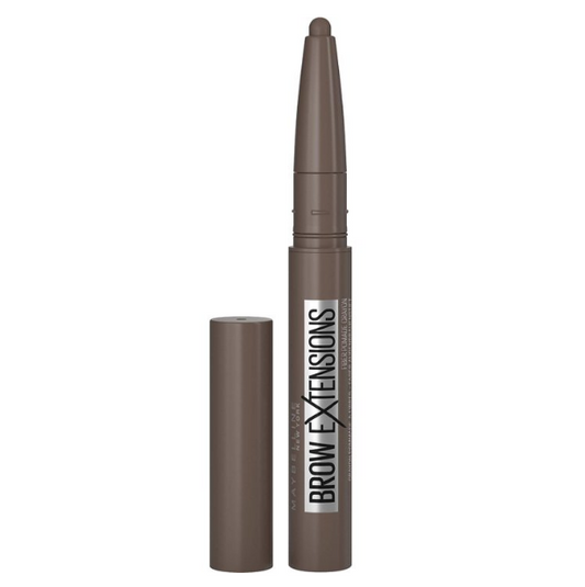 MAYBELLINE New York Brow Extensions Fiber Pomade Eyebrow Crayon - 06, Deep Brown