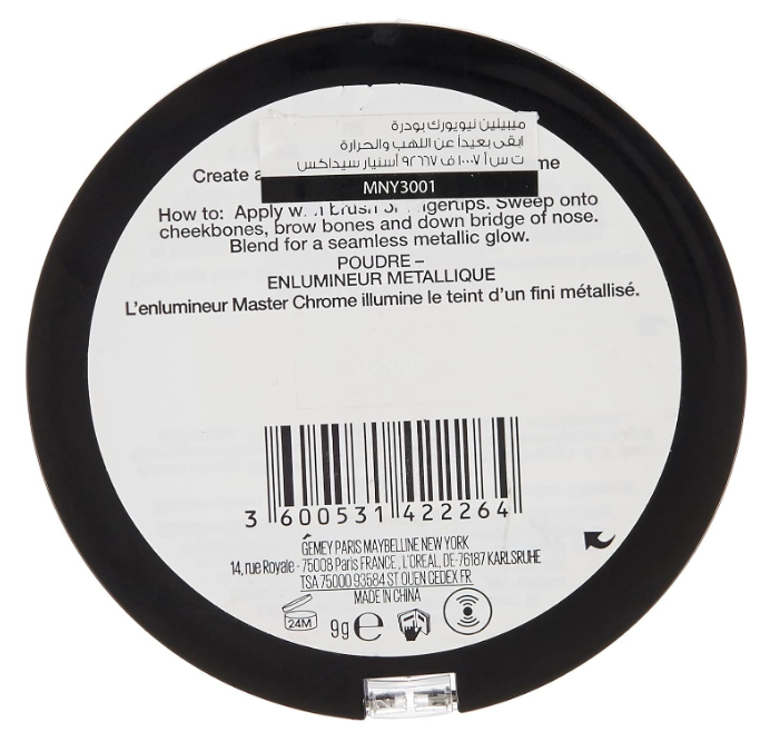 MAYBELLINE New York Master Chrome Metallic Highlighter 8g - 150, Molten Bronze