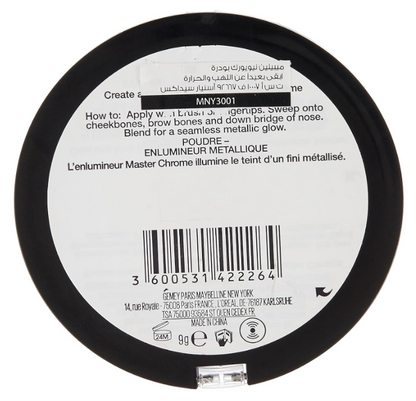 MAYBELLINE New York Master Chrome Metallic Highlighter 8g - 150, Molten Bronze