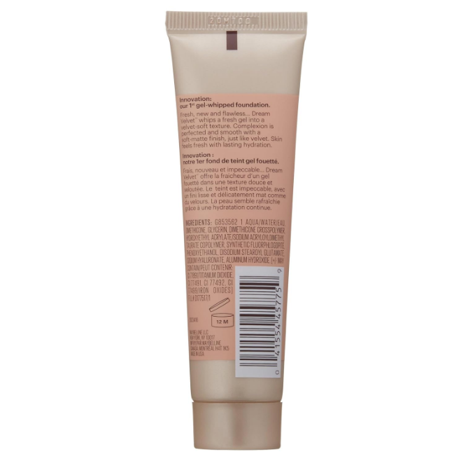 MAYBELLINE New York New Dream Velvet Soft-Matte Hydrating Foundation - 20, Classic Ivory 1 fl oz