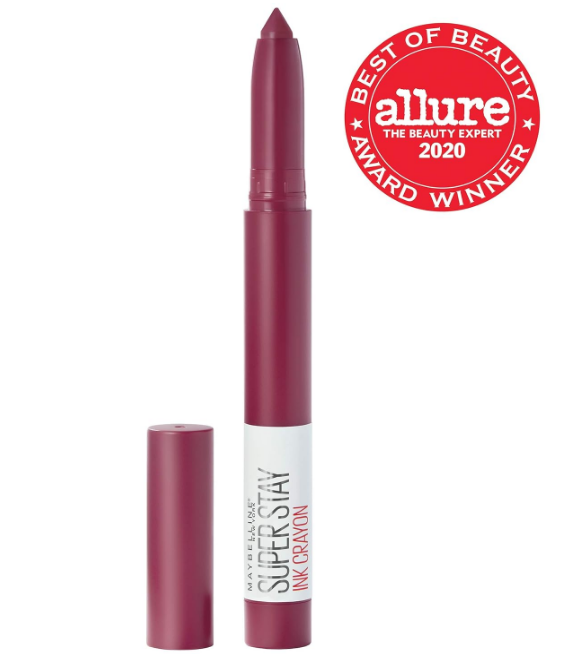 MAYBELLINE New York SuperStay Ink Crayon Matte Lipstick - 60, Accept A Dare (Wine Pink)